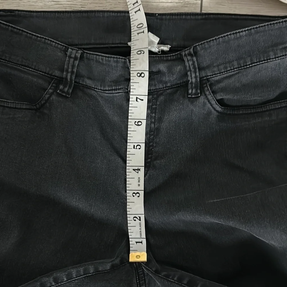 Eileen Fisher size 8 black skinny jeans organic cotton